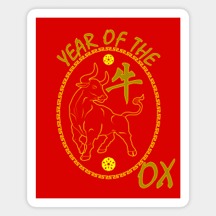 Year of the Ox Zodiac Chinese New Year Magnet